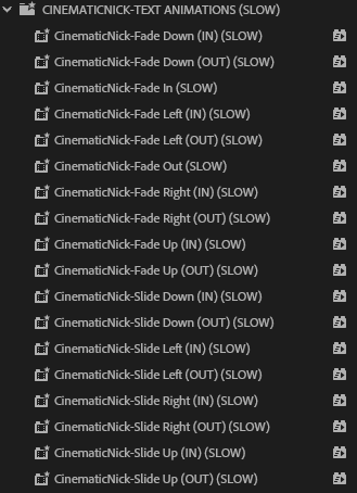 Cinematic Text Pack